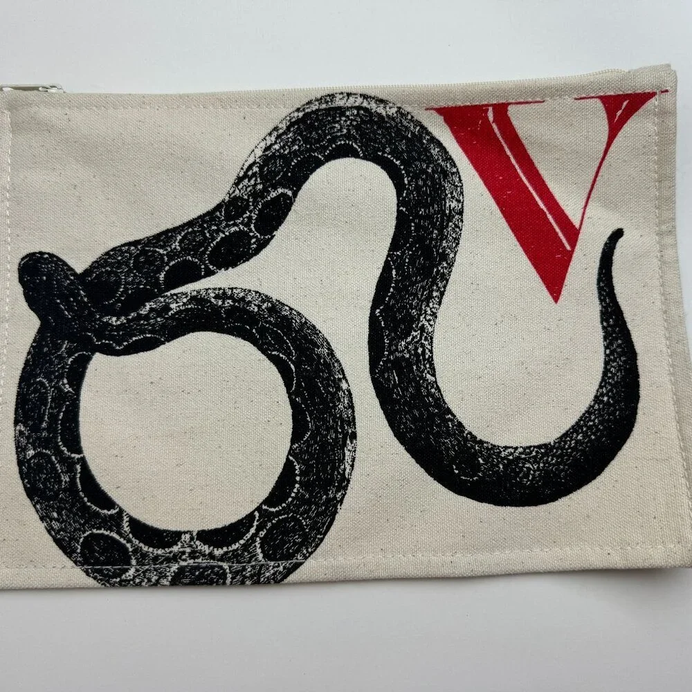 NWOT  Thomas Paul's Hand- Crafted  Canvas Cosmetic Bag 